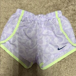 Nike Toddler Purple and Green Shorts